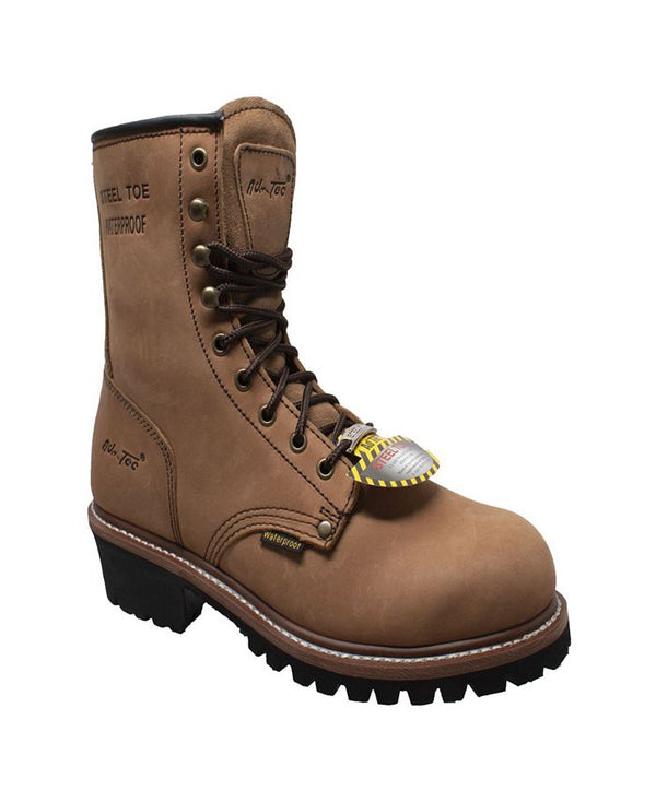 Men's 9" Waterproof Steel Toe Logger