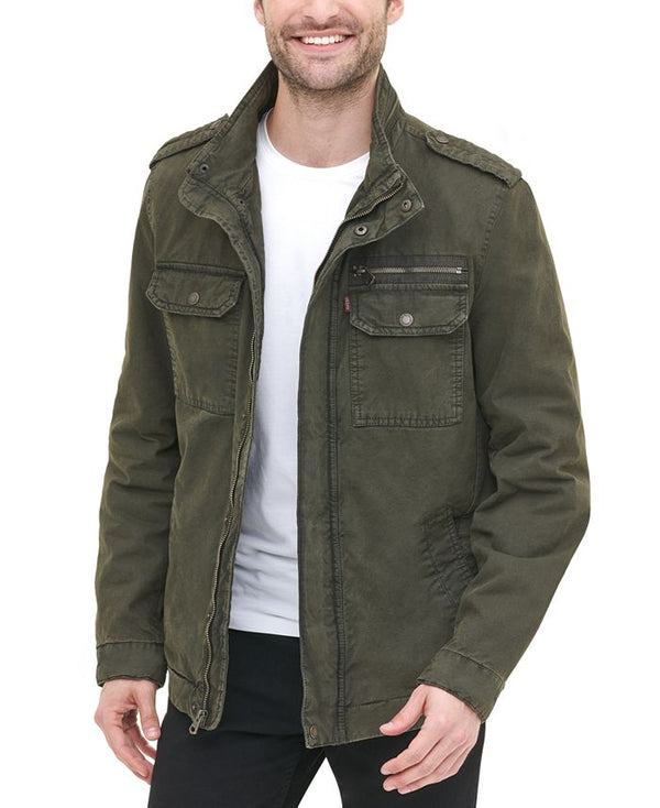 Men's Cotton Zip-Front Jacket
