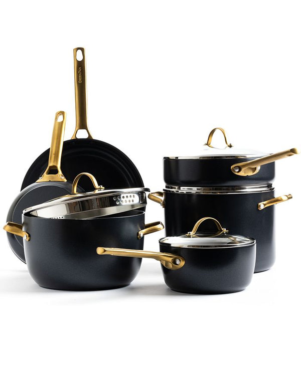 Padova Healthy Ceramic Nonstick Cookware Set, 10 Piece