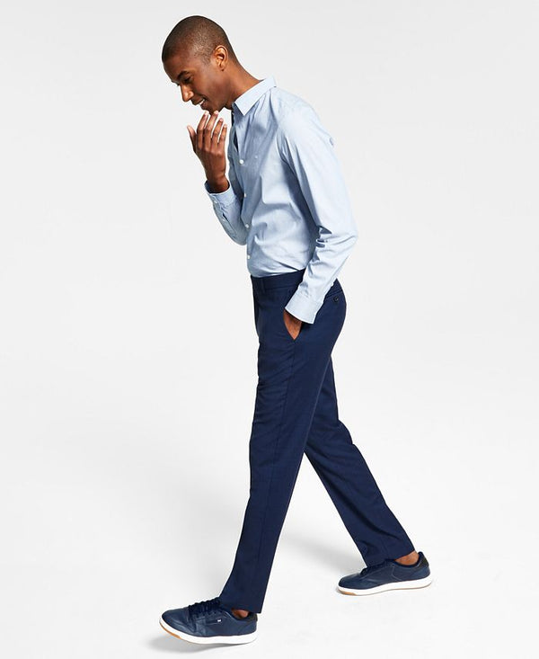 Men's Modern-Fit Wool TH-Flex Stretch Suit Separates Pant
