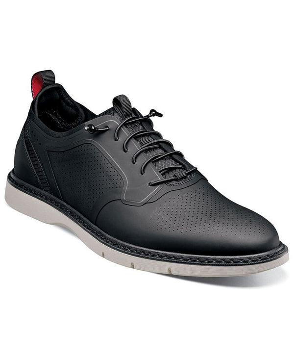Men's Synchro Plain Toe Elastic Lace Shoes
