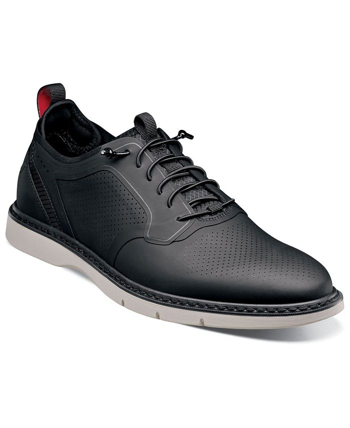 Men's Synchro Plain Toe Elastic Lace Shoes