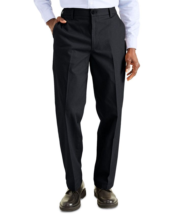 Men's Signature Classic Fit Iron Free Khaki Pants with Stain Defender