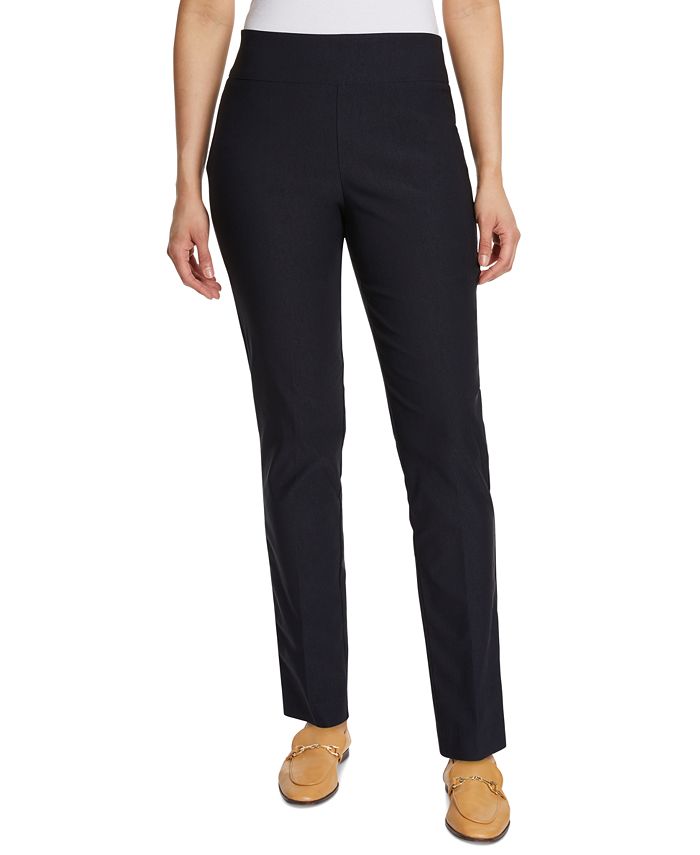 Women's Tummy-Control Pull-On Slim Trousers, Regular, Short & Long