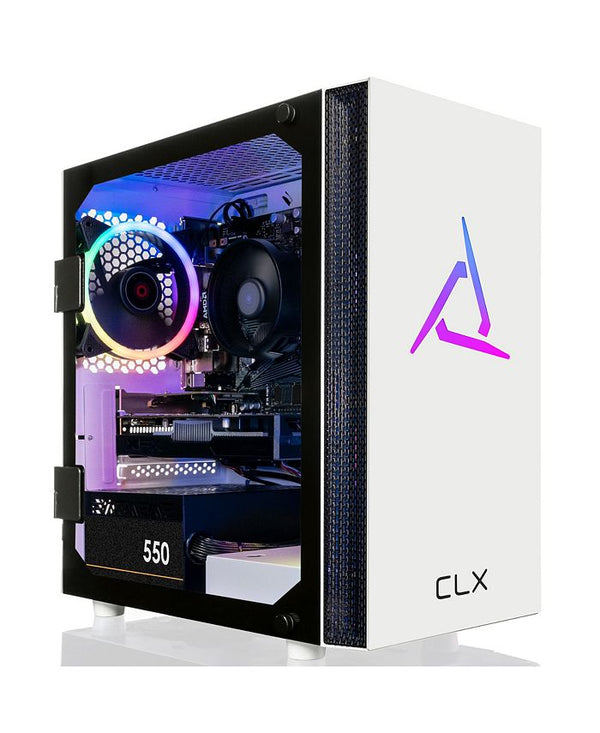SET Gaming Desktop - AMD Ryzen 5 5600 3.5GHz 6-Core Processor, 16GB DDR4 Memory, Radeon RX 6400 4GB GDDR6 Graphics, 1TB SSD, WiFi, Windows 11 Home 64-bit