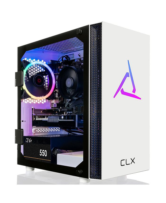 SET Gaming Desktop - AMD Ryzen 5 5600 3.5GHz 6-Core Processor, 16GB DDR4 Memory, Radeon RX 6400 4GB GDDR6 Graphics, 1TB SSD, WiFi, Windows 11 Home 64-bit