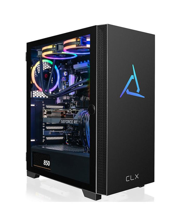 SET Gaming Desktop - Liquid Cooled Intel Core i7 13700KF 3.4GHz 16-Core Processor, 32GB DDR5 Memory, GeForce RTX 4070 Ti 12GB GDDR6X Graphics, 1TB SSD, 4TB HDD, WiFi, Windows 11 Home 64-bit