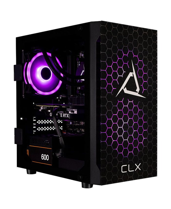 SET Gaming Desktop - Liquid Cooled AMD Ryzen 7 7700X 4.5GHz 8-Core Processor, 32GB DDR5 Memory, GeForce RTX 4060 8GB GDDR6 Graphics, 1TB NVMe M.2 SSD, 2TB HDD, WiFi, Windows 11 Home 64-bit