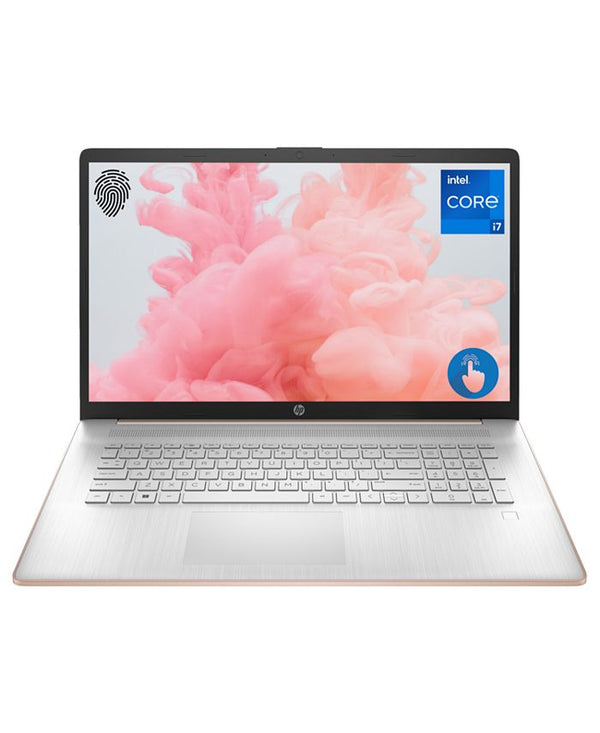 Essential 17.3" Laptop Intel Core i7-1355U 8GB RAM 512GB SSD Windows 11 Home HD+ Touchscreen - Pale Rose Gold