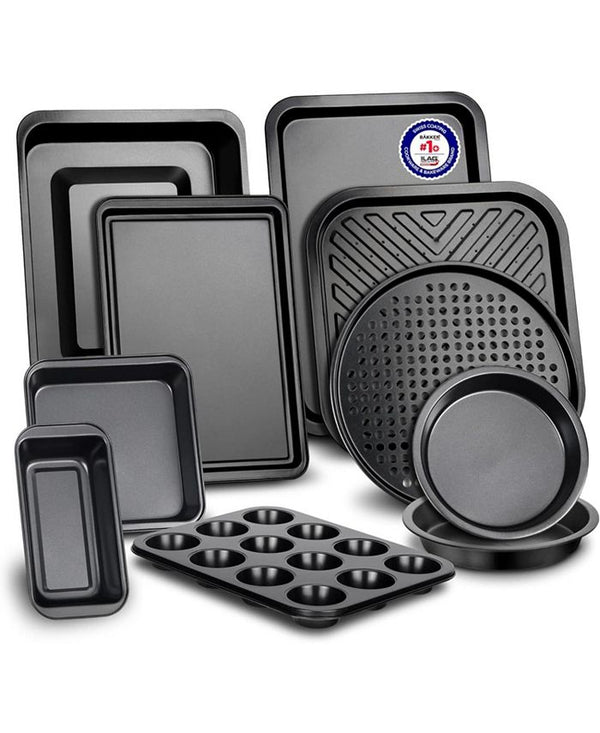 Deluxe Non Stick Black Coating Baking Set
