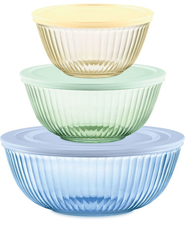 Colors Sculpted, Tinted Dreams 6-Pc Mixing Bowl Set