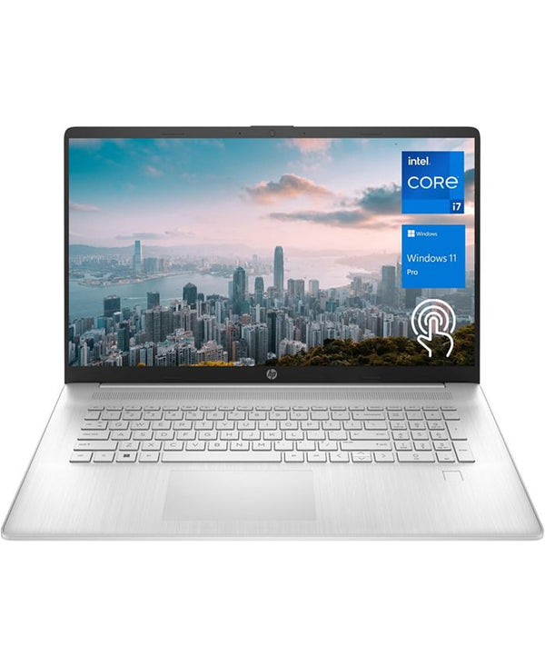 Essential 17t-cn300 Laptop, 17.3" HD+ Touchscreen 60Hz, Intel Core i7-1355U, Intel Iris Xe Graphics, 8GB DDR4 RAM, 512GB PCIe M.2 SSD, Wi-Fi 6, Windows 11 Home, Silver