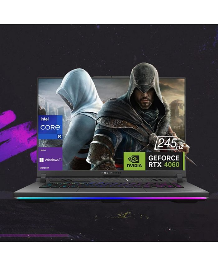 ROG Strix 16" Gaming Traditional Laptop Intel Core i9 14900HX 16GB RAM NVIDIA GeForce RTX 4060 1TB SSD Storage Windows 11 Home WQXGA 240Hz - Grey