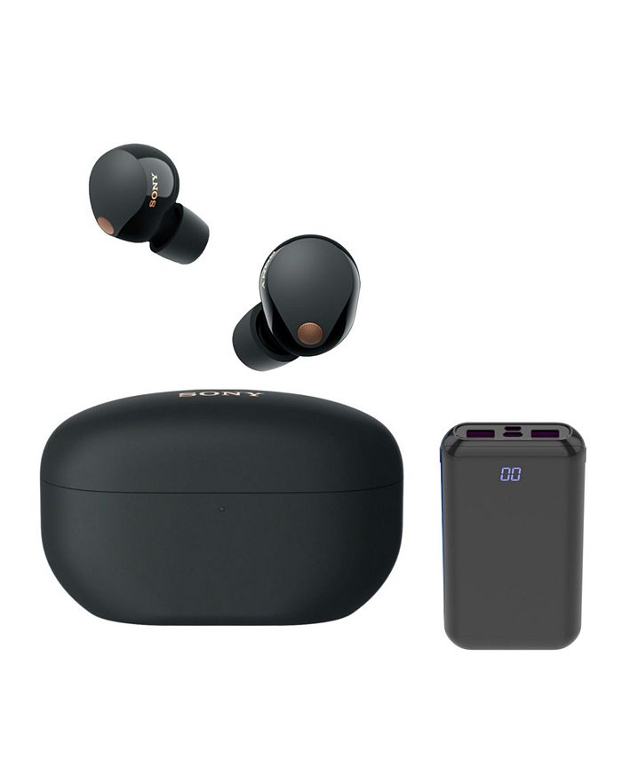 WF-1000XM5 Truly Wireless Noise Canceling Earbuds (Black) Bundle