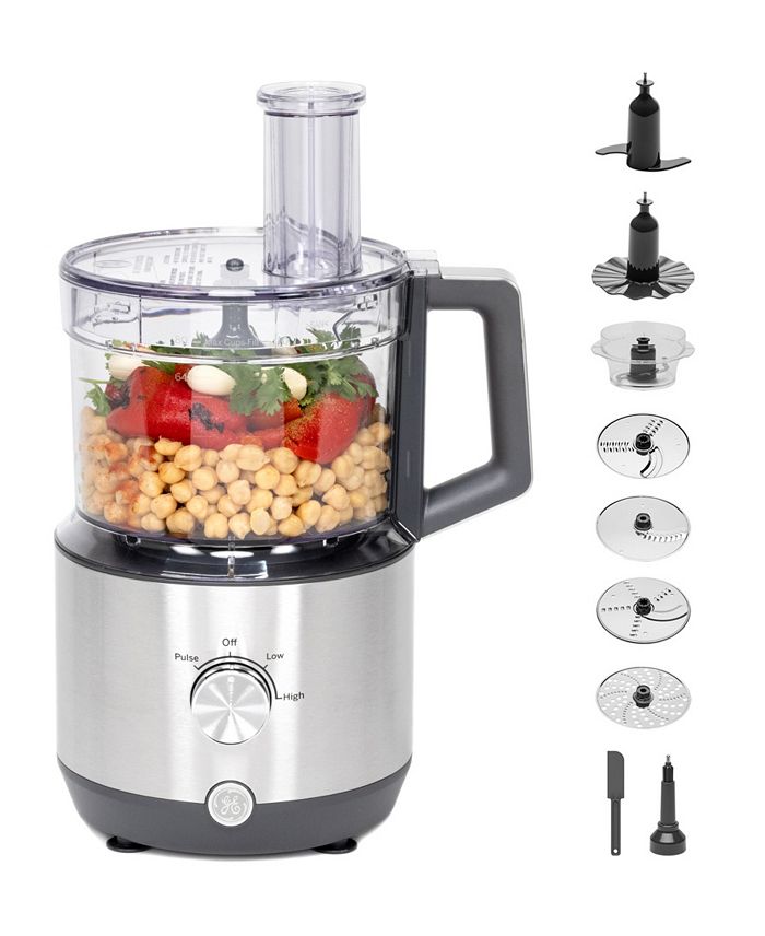 GE 12-Cup Food Processor with Accessories