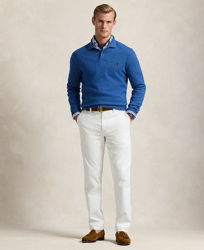 Men's Straight-Fit Washed Stretch Chino Pants