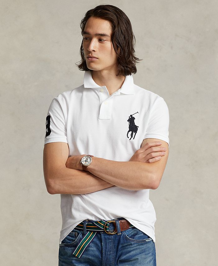 Men's  Big Pony Custom Slim Fit Mesh Polo