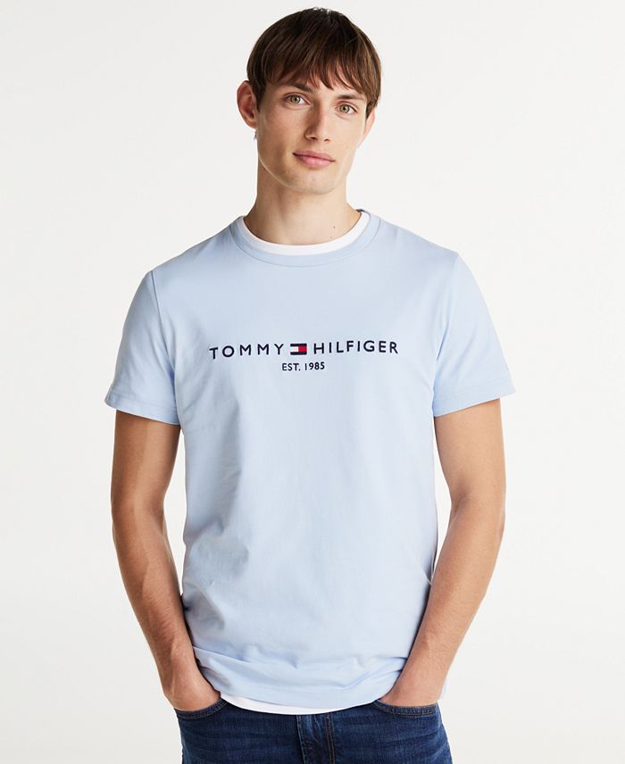 Men's Embroidered Logo Slim-Fit Crewneck T-Shirt