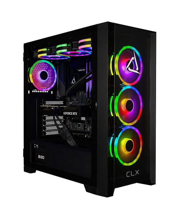 SET Gaming Desktop - Liquid Cooled Intel Core i9 14900KF 3.2GHz 24-Core Processor, 32GB DDR5 Memory, GeForce RTX 5080 16GB GDDR7 Graphics, 2TB SSD, WiFi, Windows 11 Home 64-bit
