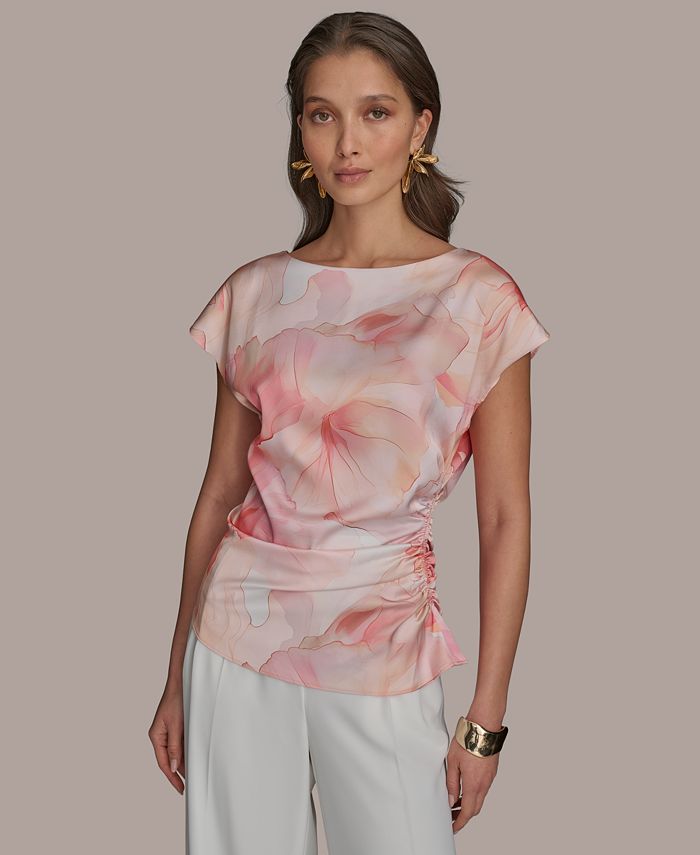 Women's Printed Short Sleeve Blouse
