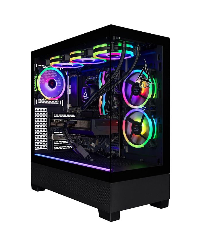 SET Gaming Desktop - Liquid Cooled AMD Ryzen 7 9800X3D 4.7GHz 8-Core Processor, 32GB DDR5 Memory, GeForce RTX 5080 16GB GDDR7 Graphics, 2TB SSD, WiFi, Windows 11 Home 64-bit