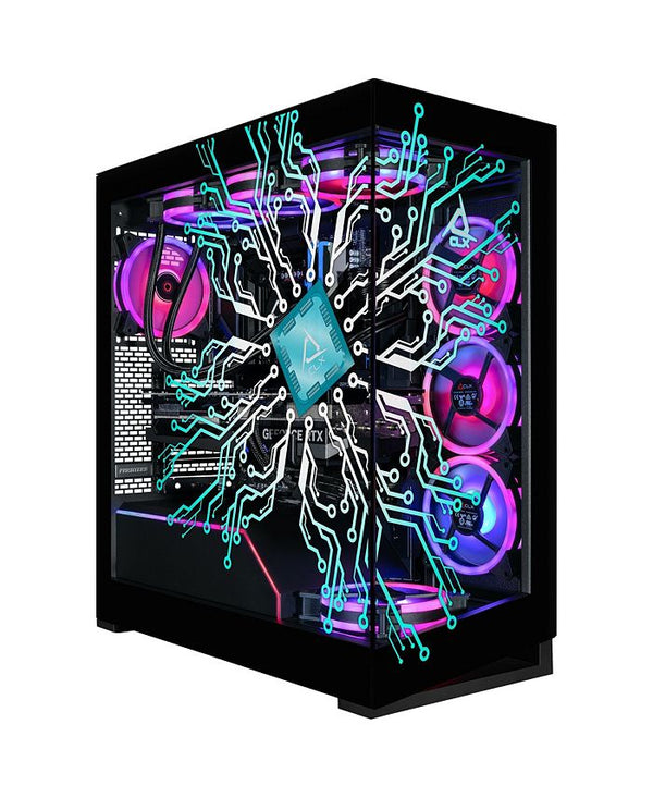 Horus Gaming Desktop - Liquid Cooled Intel Core Ultra 9 285K 3.7GHz 24-Core Processor, 64GB DDR5 Memory, GeForce RTX 5070 Ti 16GB GDDR7 Graphics, 2TB SSD, 6TB HDD, WiFi, Windows 11 Home 64-bit