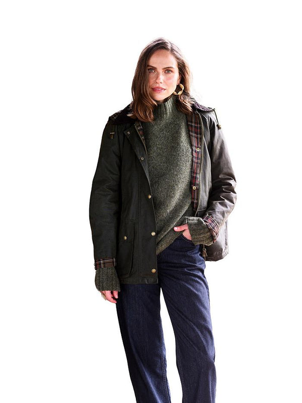 Women's Raglan Waxed Cotton Jacket