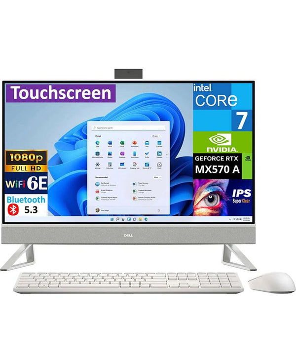 Inspiron 7000 i7730-7173WHT-PUS White All-in-One, Core 7 150U, 32GB, 1TB PCIe SSD, 27" IPS Touch FHD (1920x1080), GeForce MX570 A, Windows 11 Home