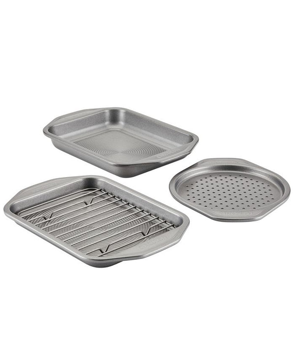 Total Nonstick Toaster Oven & Personal Pizza Pan 4-Pc. Baking Set