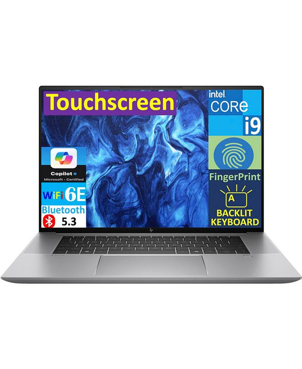 NEW! ZBook Studio G10 907W2UP#ABA Silver Laptop, i9-13900H, 32GB, 512GB PCIe SSD, 16.0" OLED 4K (3840x2400), NVIDIA RTX A1000, Windows 11 Pro