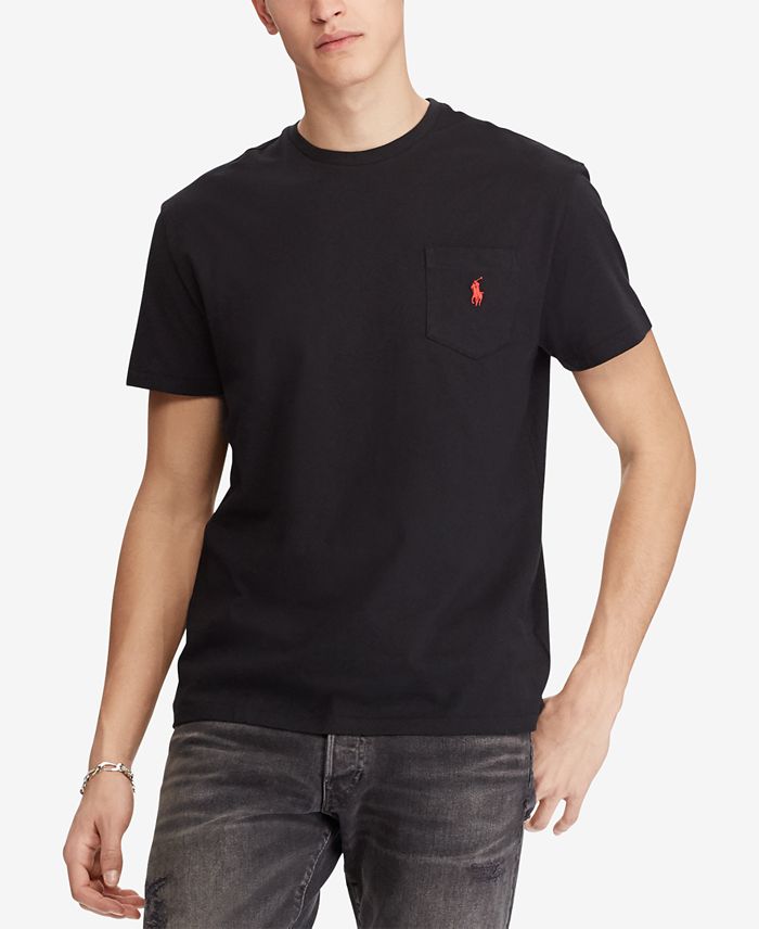Men's Classic Fit Crew Neck Pocket T-Shirt