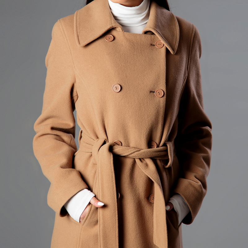 Wool Wrap Coat