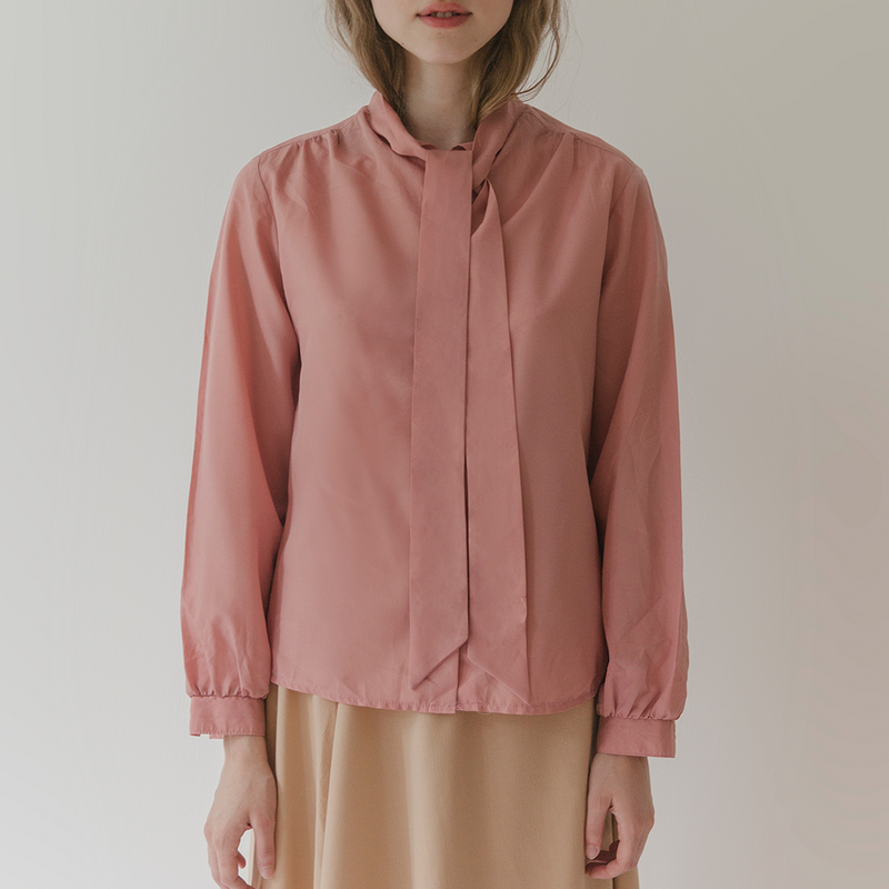 Retro Silk Blouse